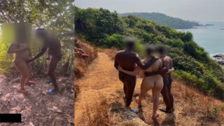 Masa49 Latest Famous Beach Dare Of Hot Wife Shamy Laura aka Hidden Lust Getting Touch By Man On Beach Husband Recording