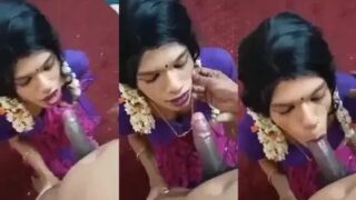 Desi49 Tamil Mallu Aunty XXX Shemale Sucks Gay Boy Cock
